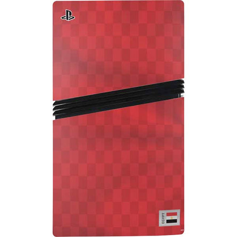 Egypt Soccer Flag PS5 Pro Disk Console Skin